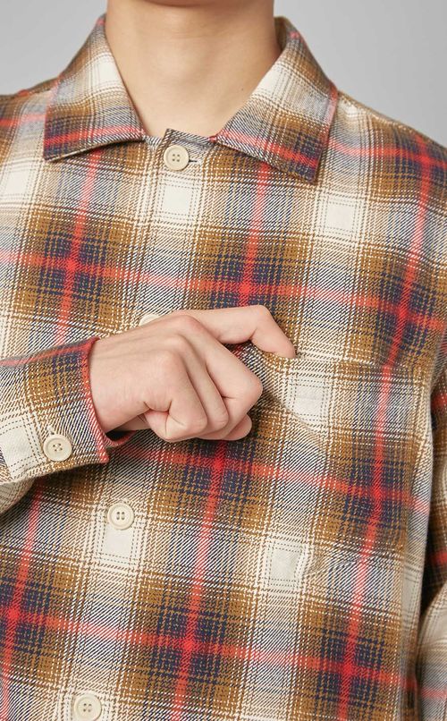 チェックシャツジャケット