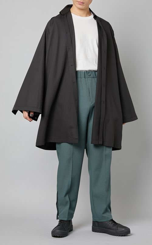 レイヤードシャツコート