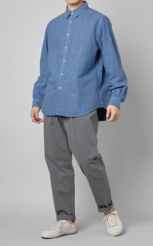 コットンレギュラーカラーシャツ