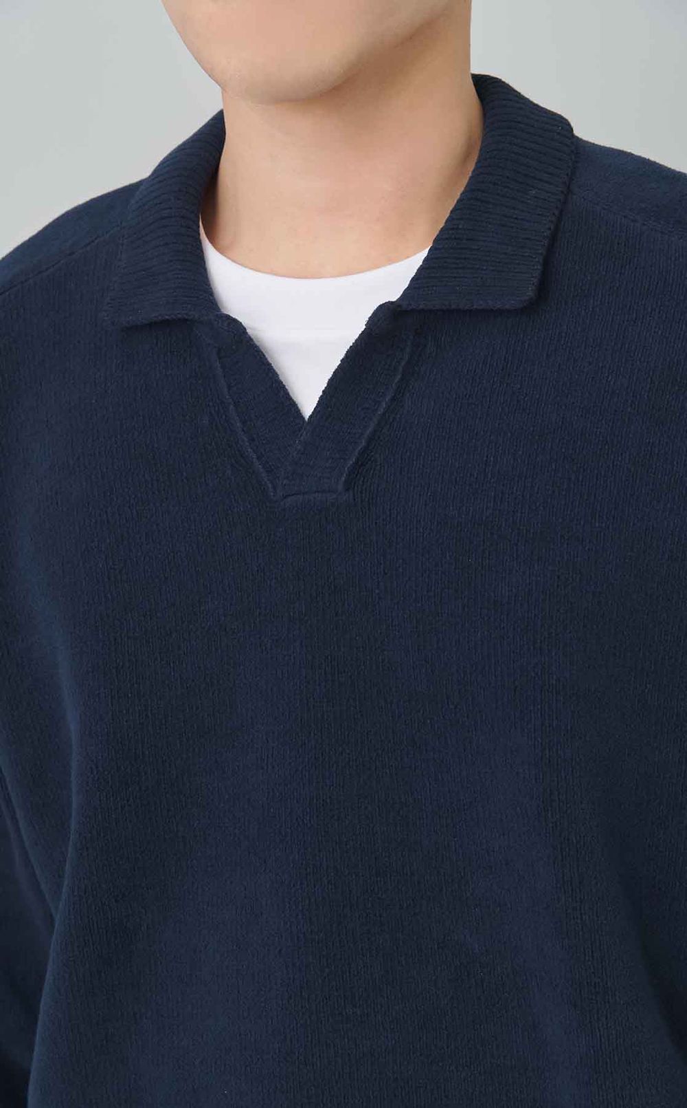 スキッパーポロニット