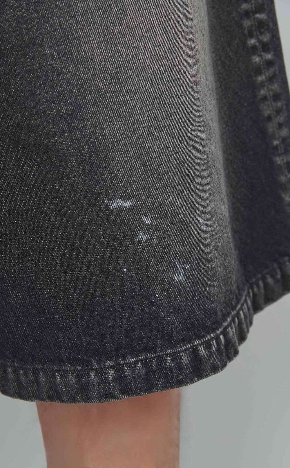 ウォッシュドデニムルーズショーツ