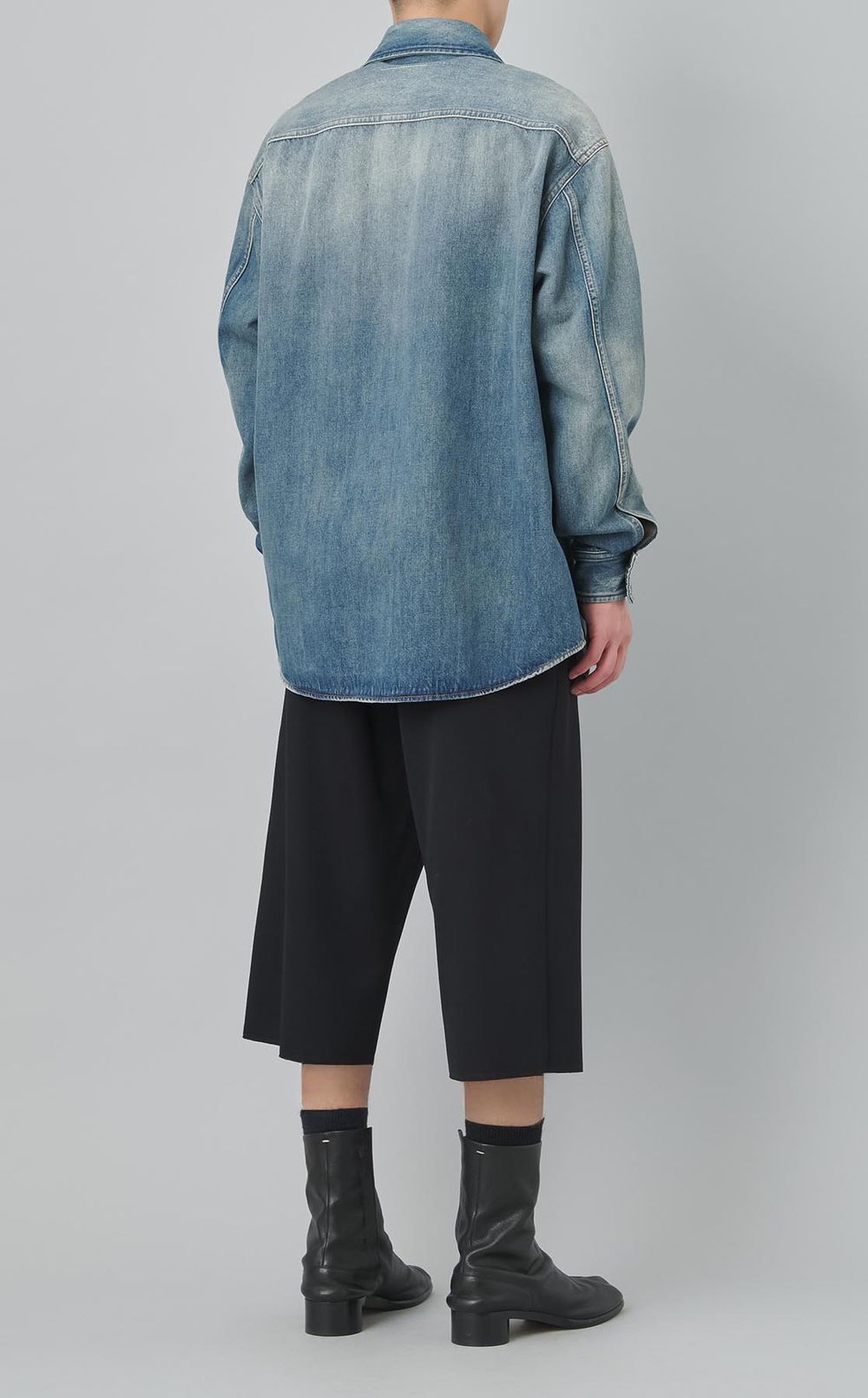 デニムピスポケットシャツ