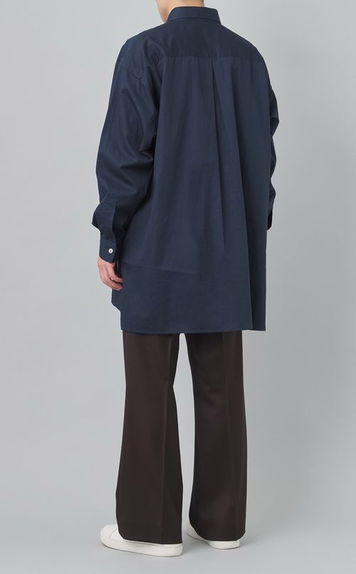 ロングプルオーバーシャツ