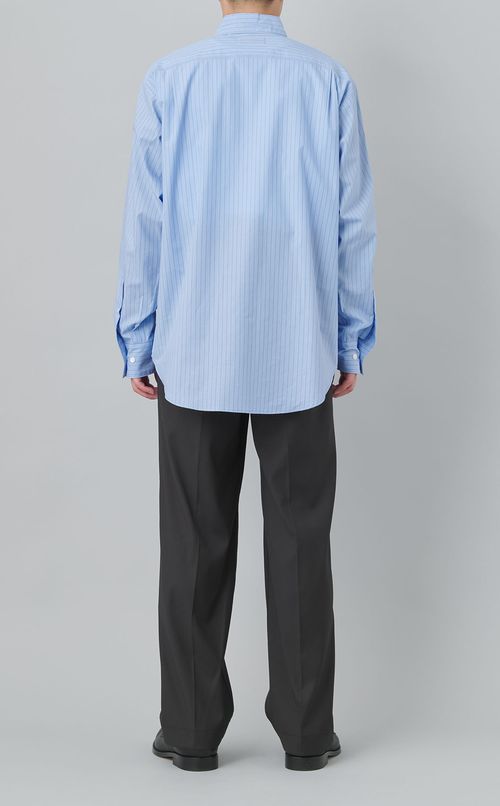 レギュラーカラーストライプシャツ