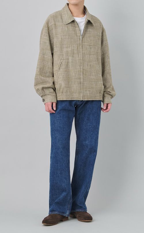 リラックスストレートデニムパンツ