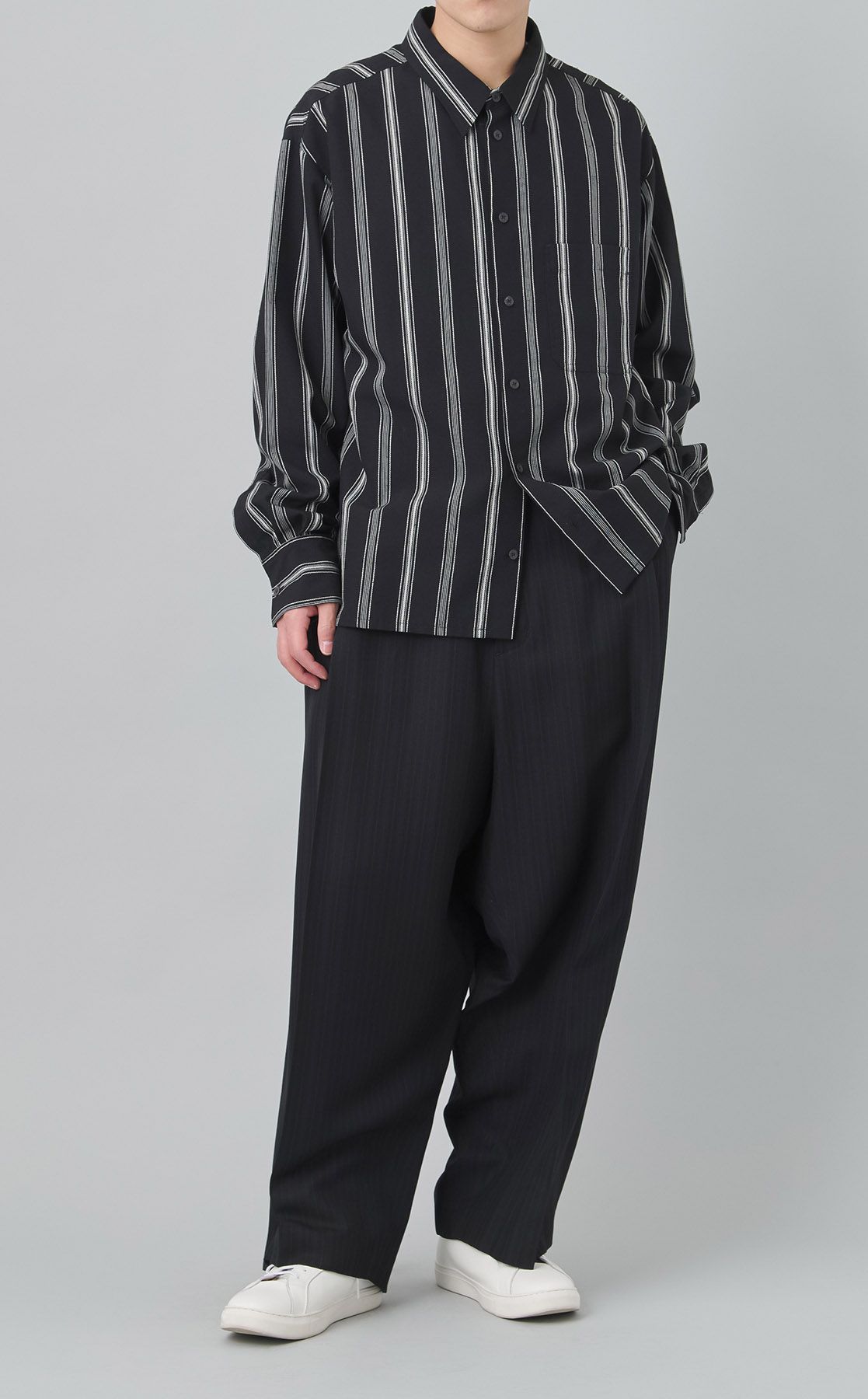 Y's｜ツイードストライプサルエルパンツ