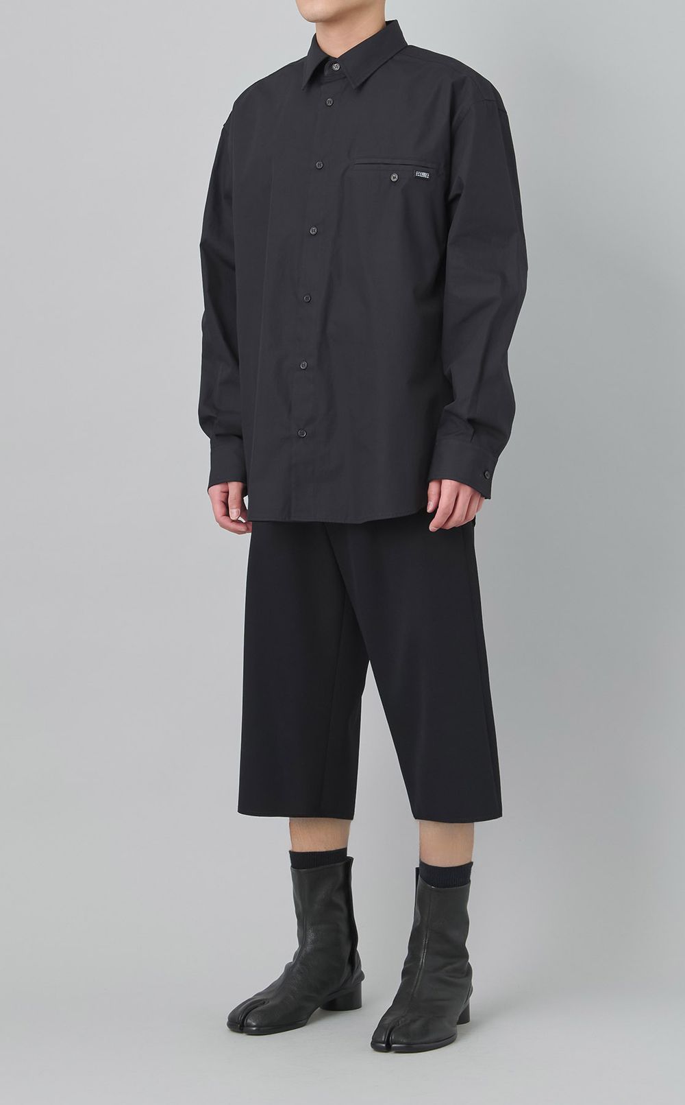 コットンポプリンピスポケットシャツ