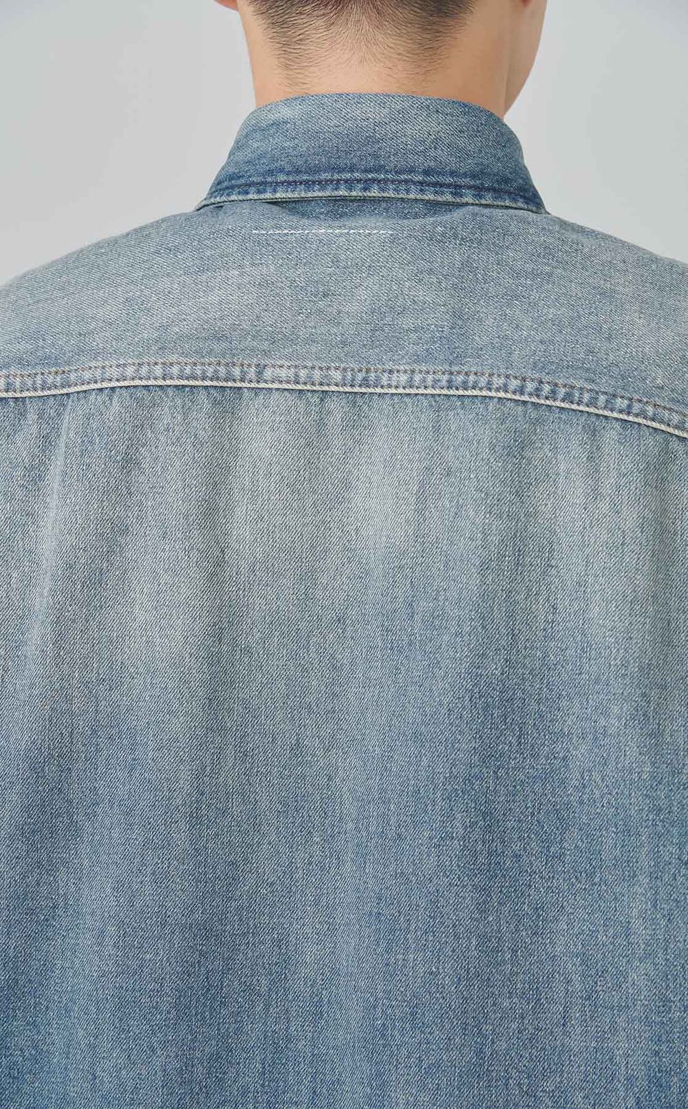 デニムピスポケットシャツ