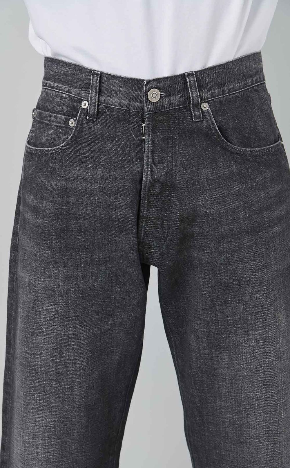 ウォッシュドデニム5ポケットパンツ