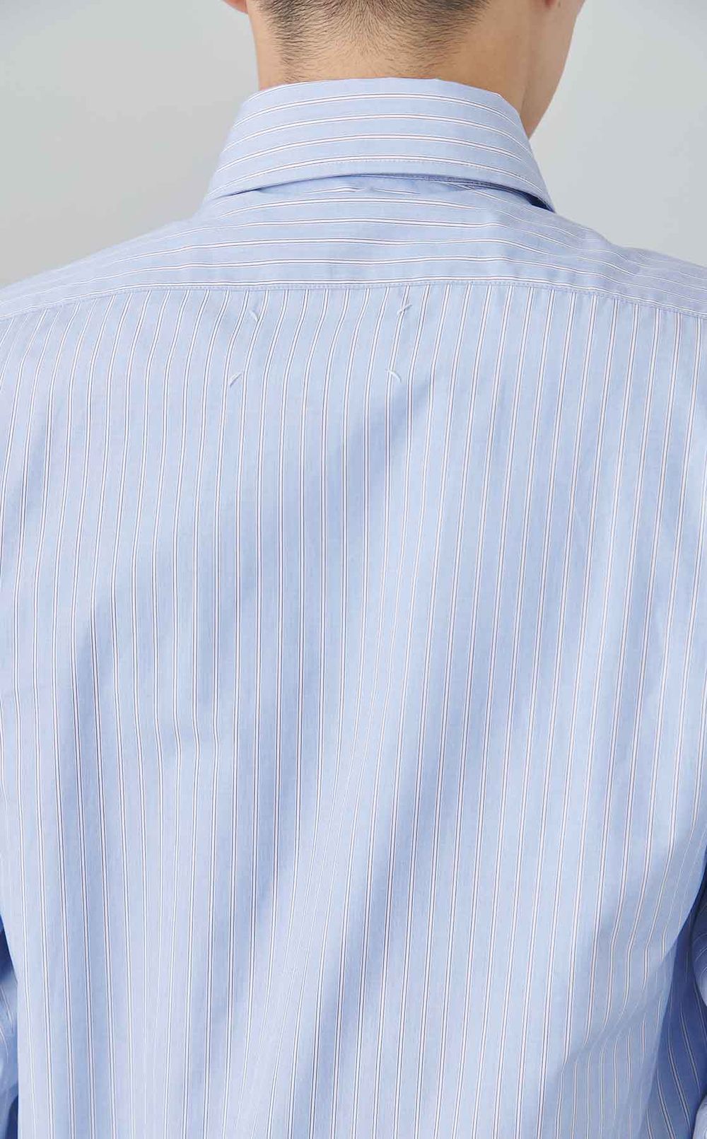 ピンストライプロングスリーブシャツ