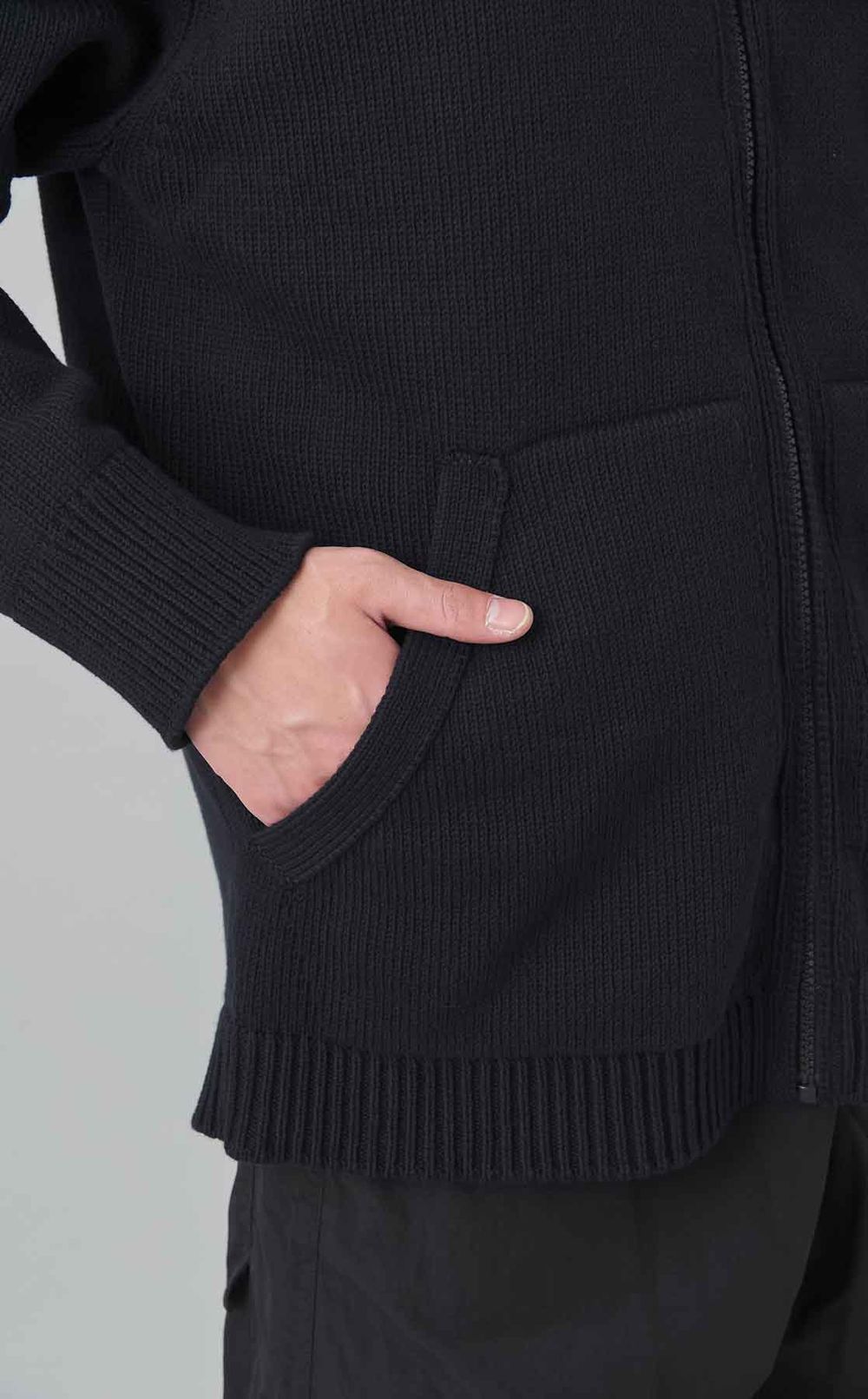 ベストドッキングジップカーディガン