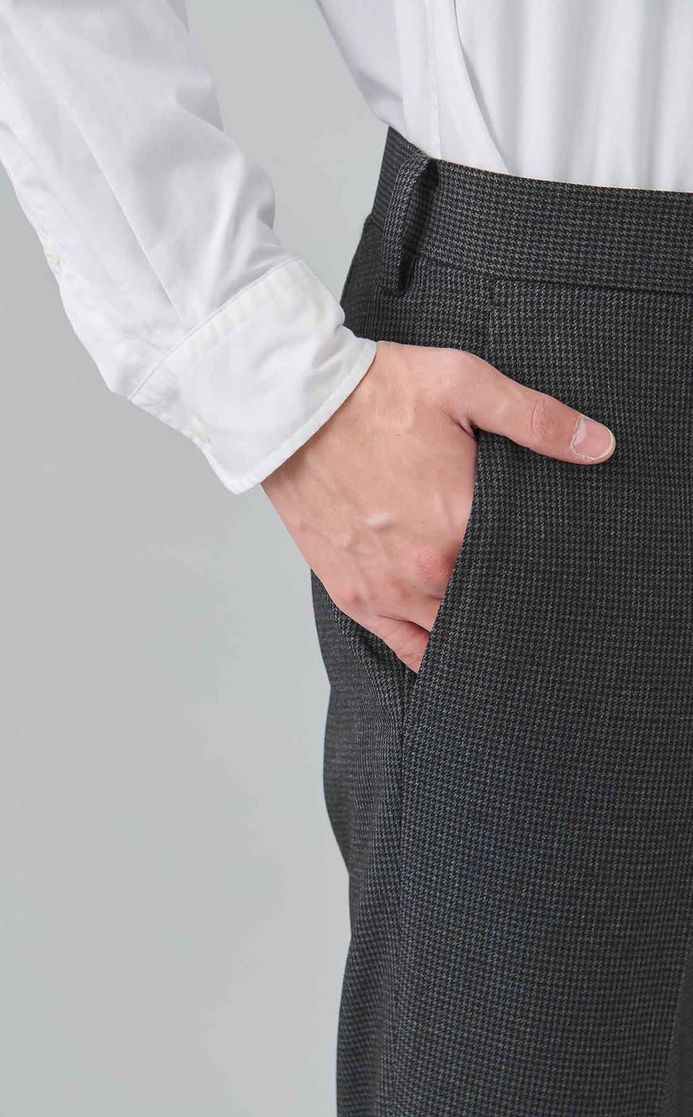 ハウンドトゥースストレッチパンツ