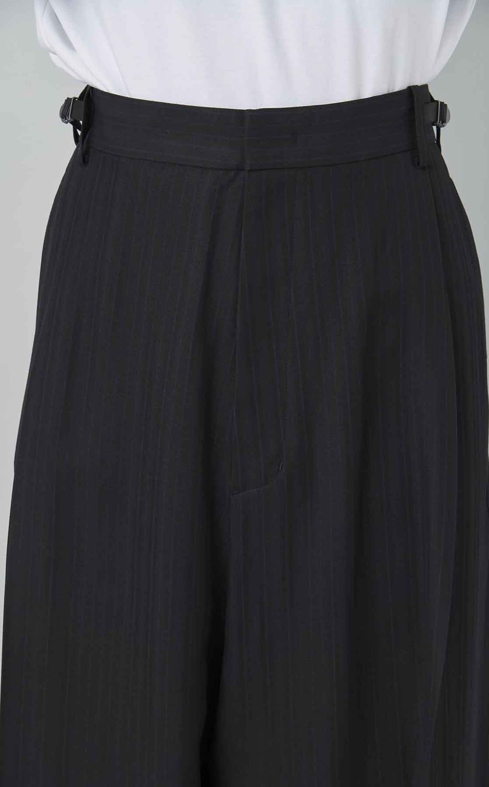 ツイードストライプサルエルパンツ