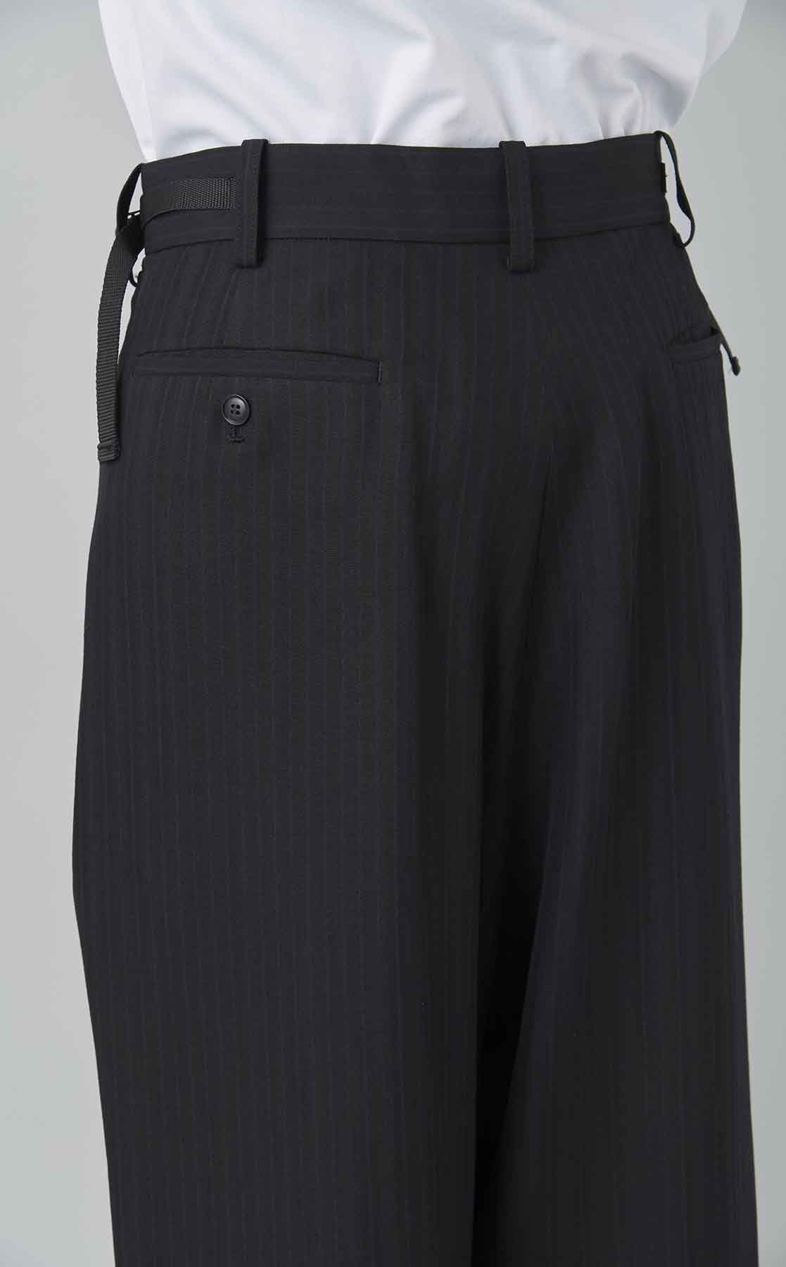 Y's｜ツイードストライプサルエルパンツ