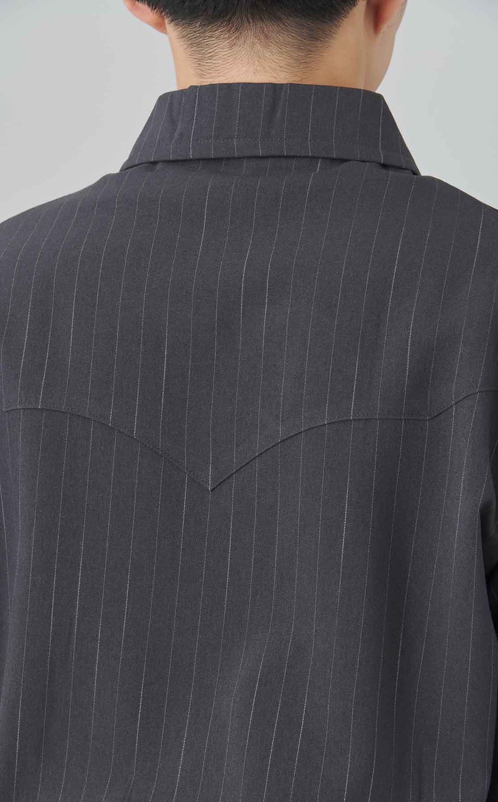 ストライプジップジャケット