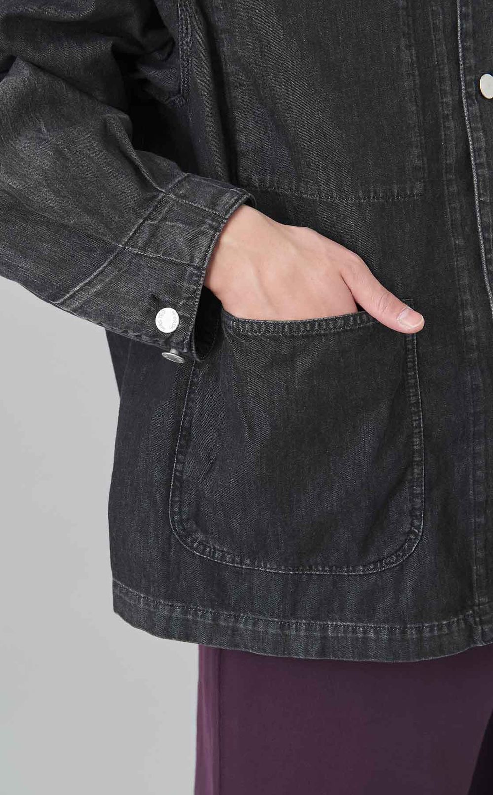 ウォッシュドデニムカバーオール