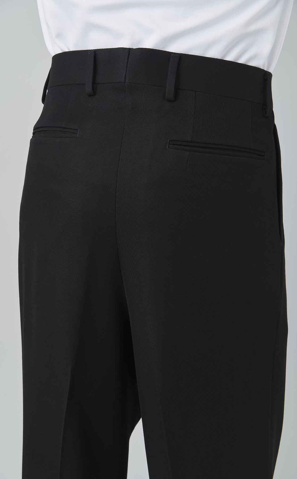 ウールトリコチン2タックフレアパンツ