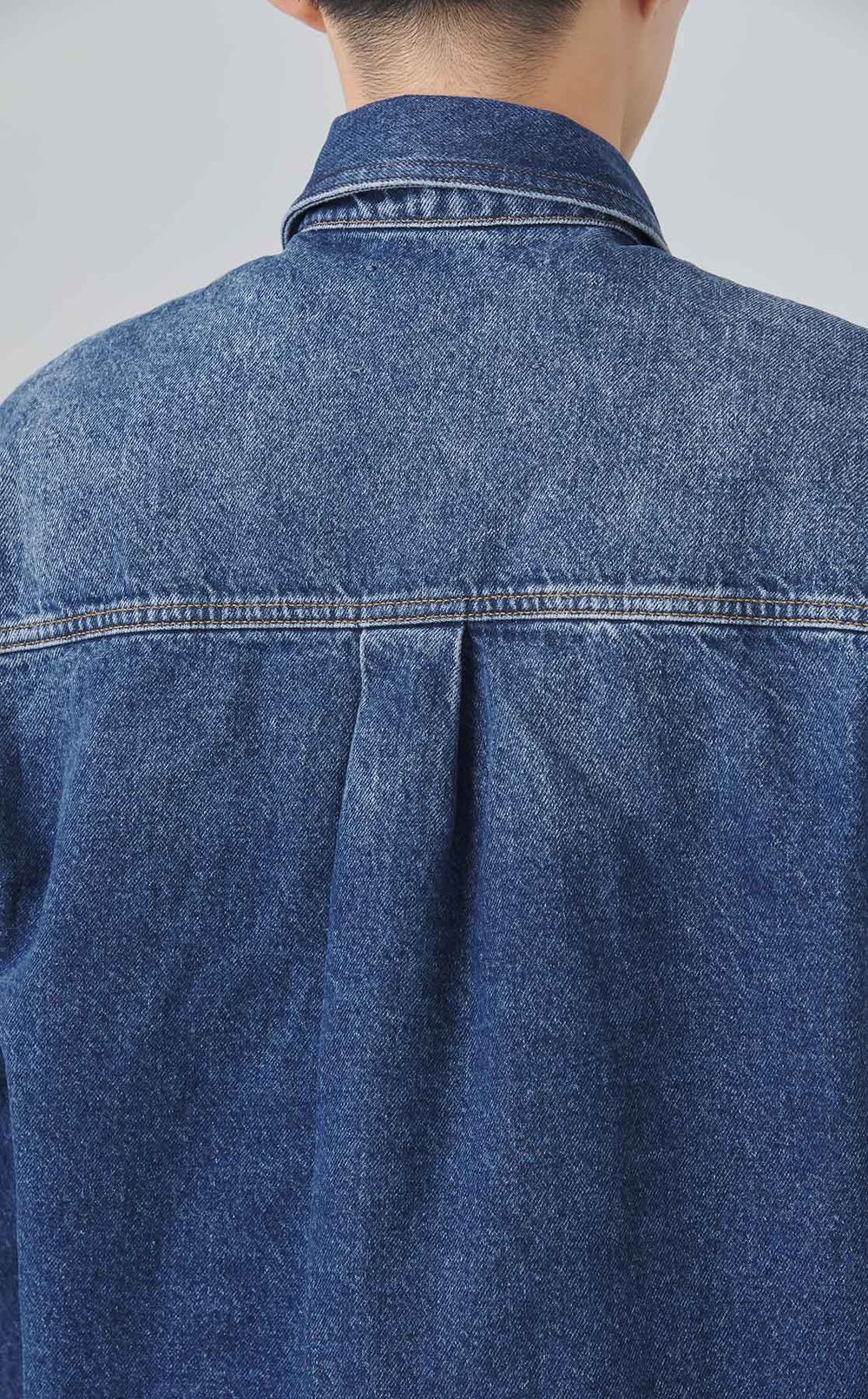 ウォッシュデニムオーバーシャツ