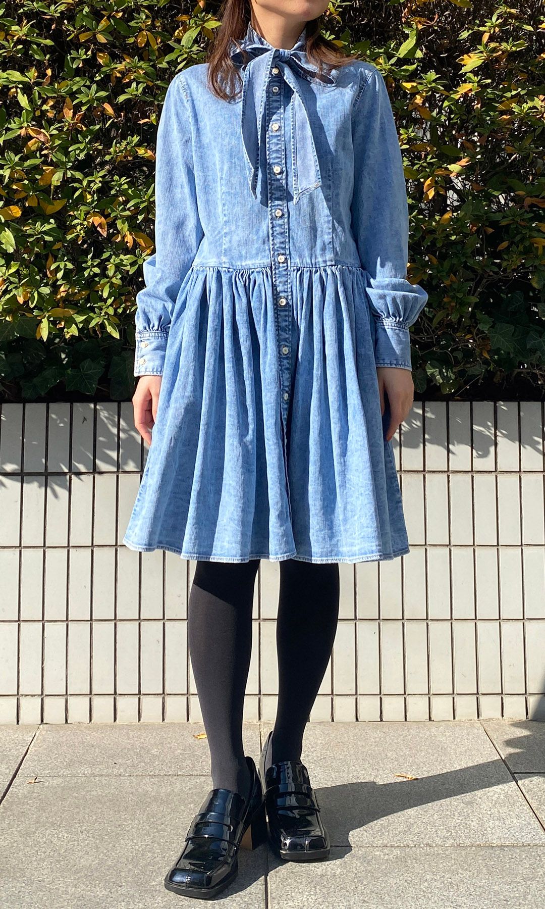 DSQUARED2｜デニムボウタイミニワンピース