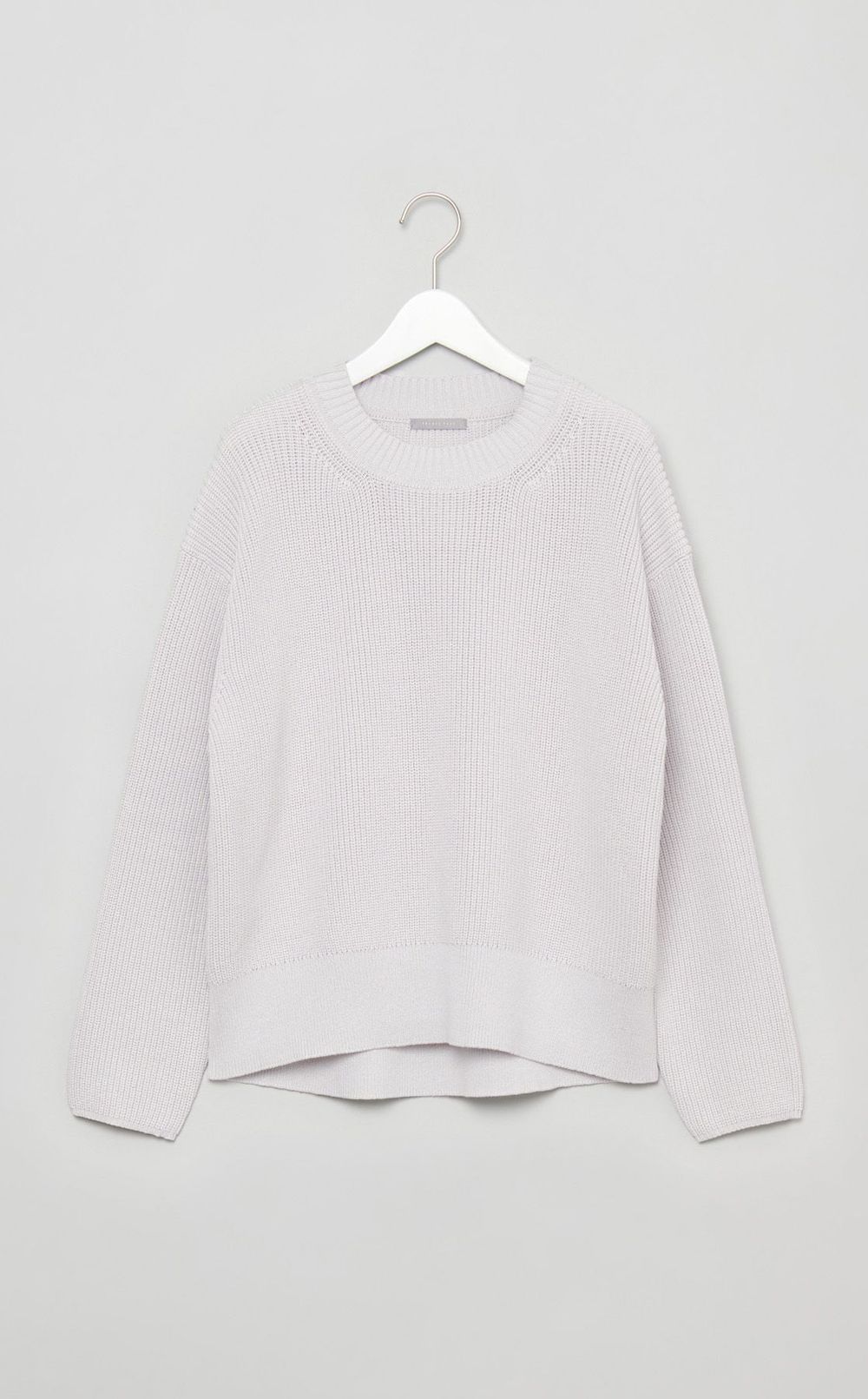 畦編みコクーンニットプルオーバー