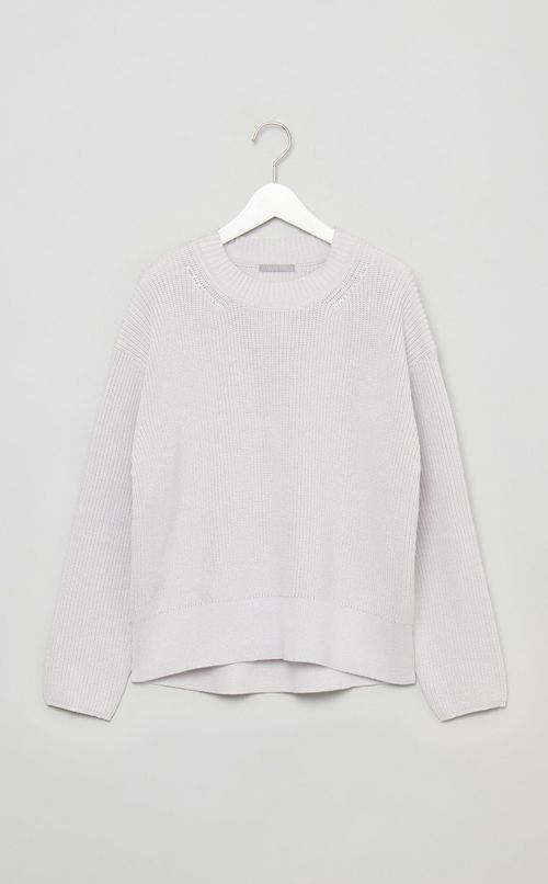 畦編みコクーンニットプルオーバー