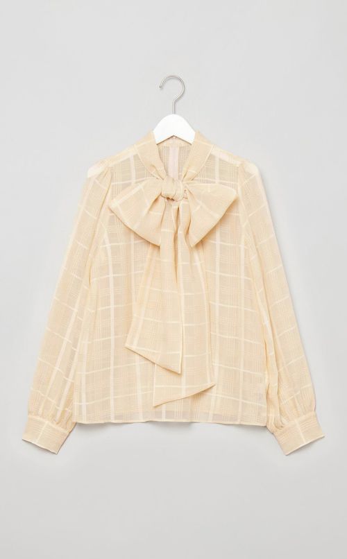 ビッグボウタイブラウス