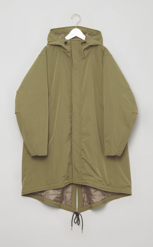 ストレッチフーディーモッズコート