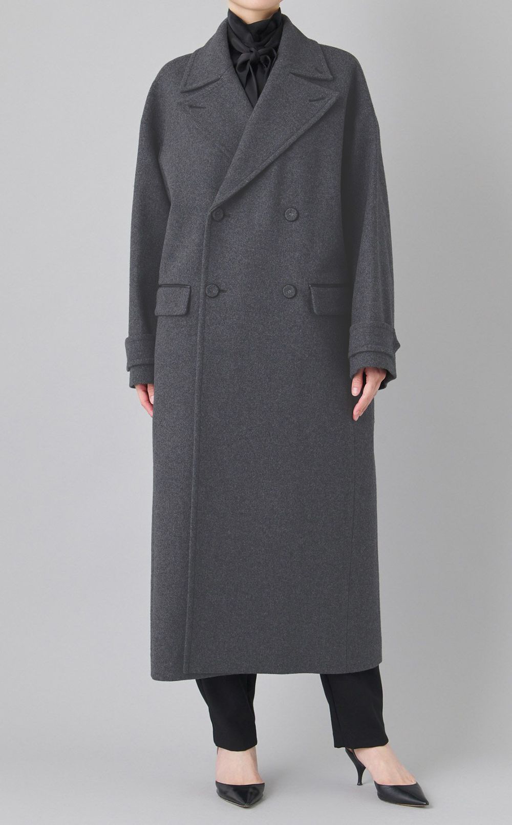 メルトンロングチェスターコート