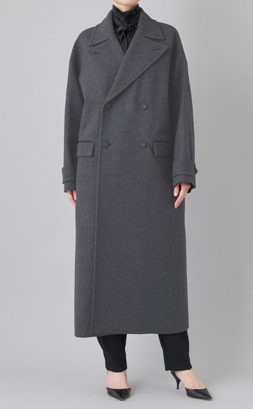 メルトンロングチェスターコート