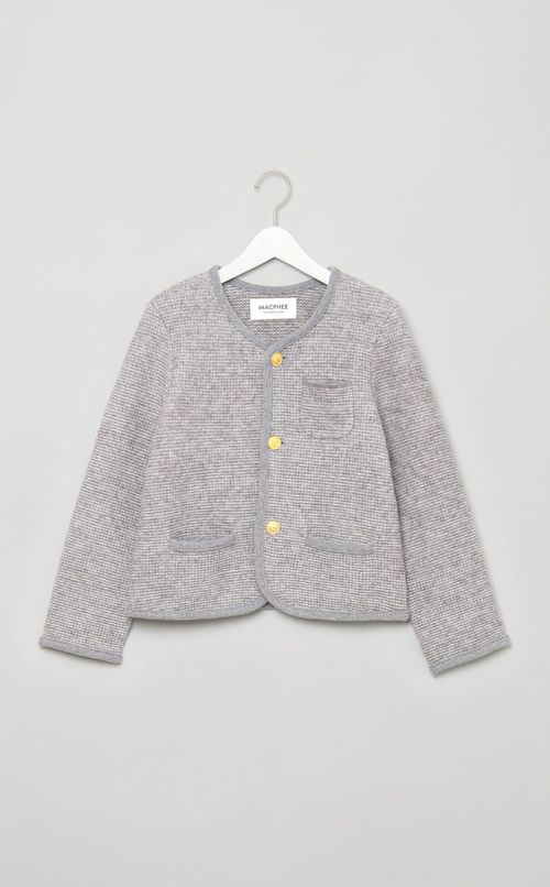 ウールツィーディーカーディガン