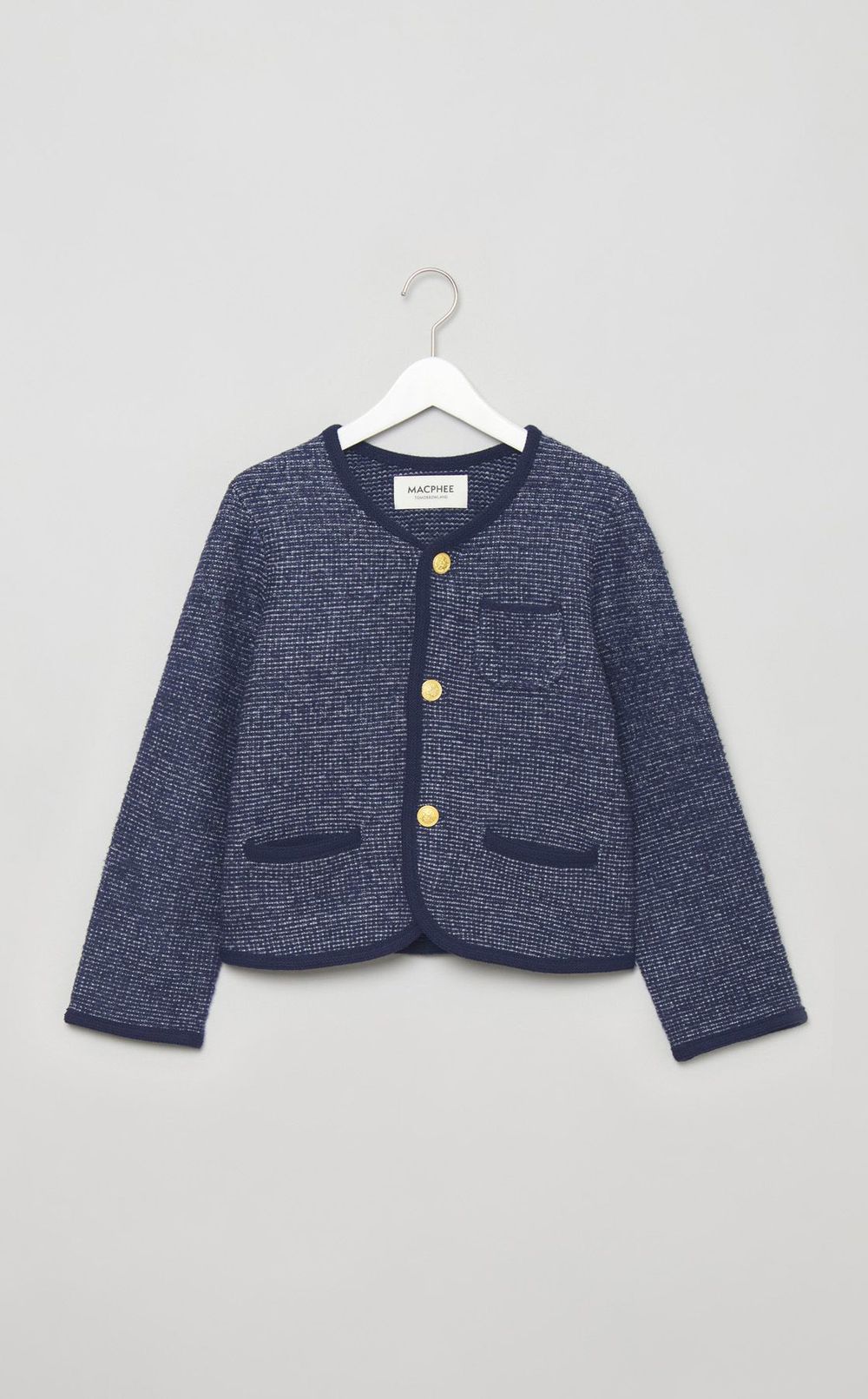 ウールツィーディーカーディガン