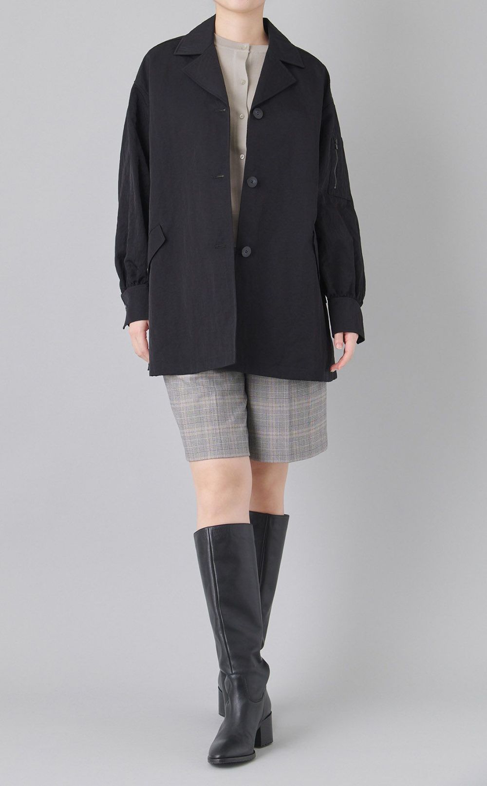 ウールクルーネックカーディガン