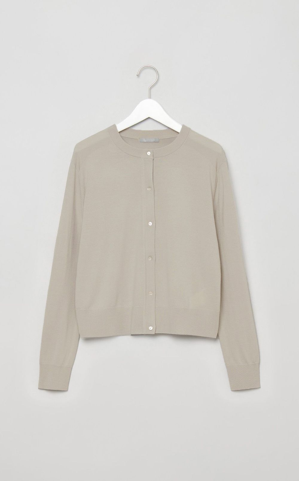 ウールクルーネックカーディガン