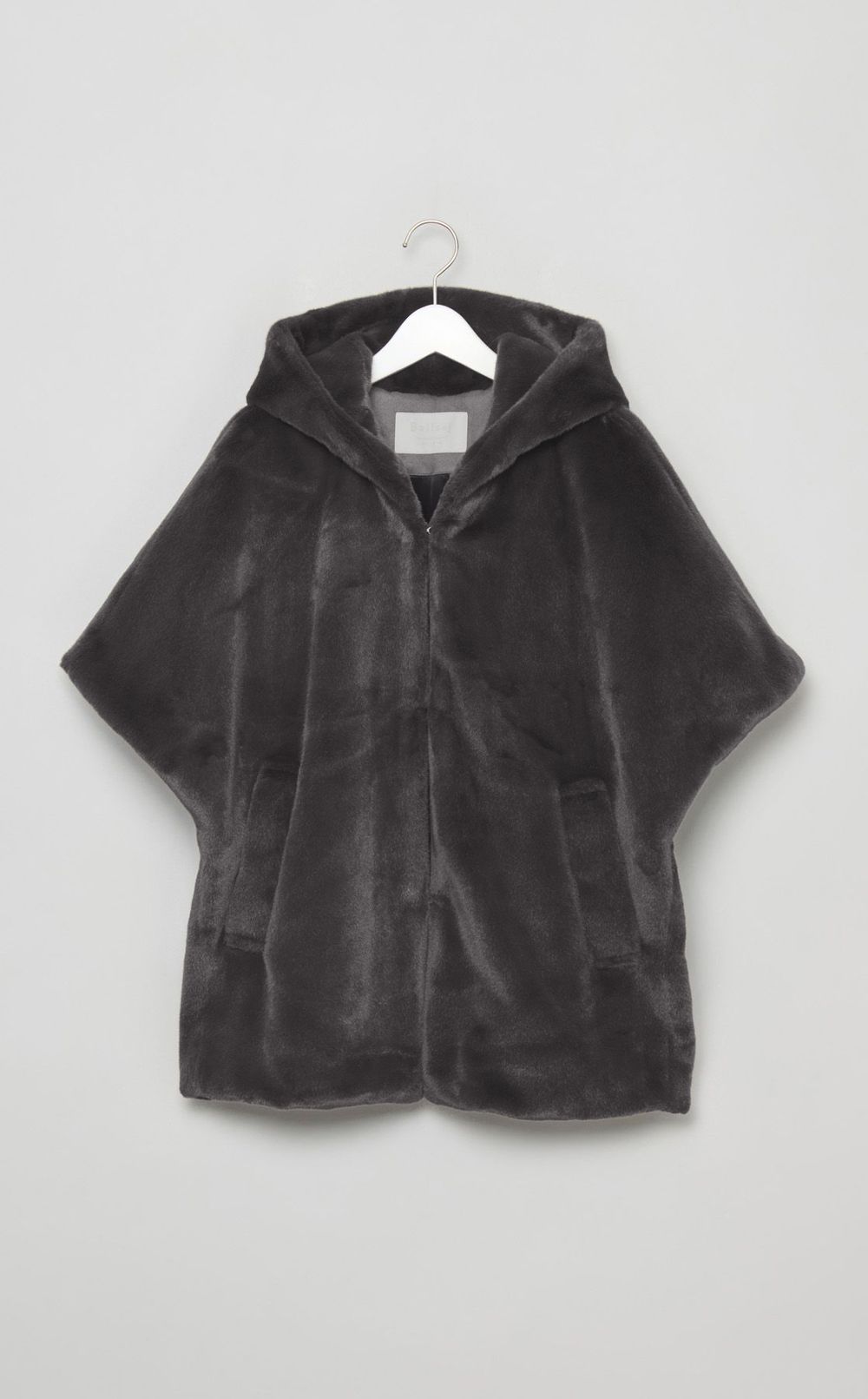 スムースファーフーディポンチョ