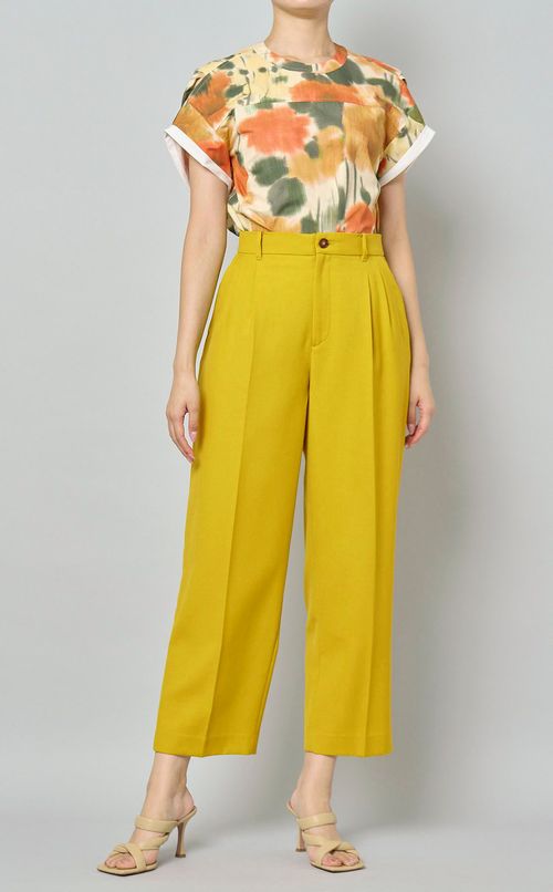 ツイルカラータックパンツ