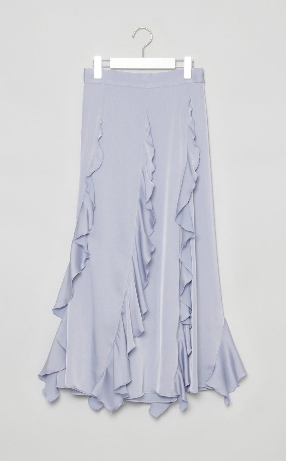 ラッフルサテンスカート