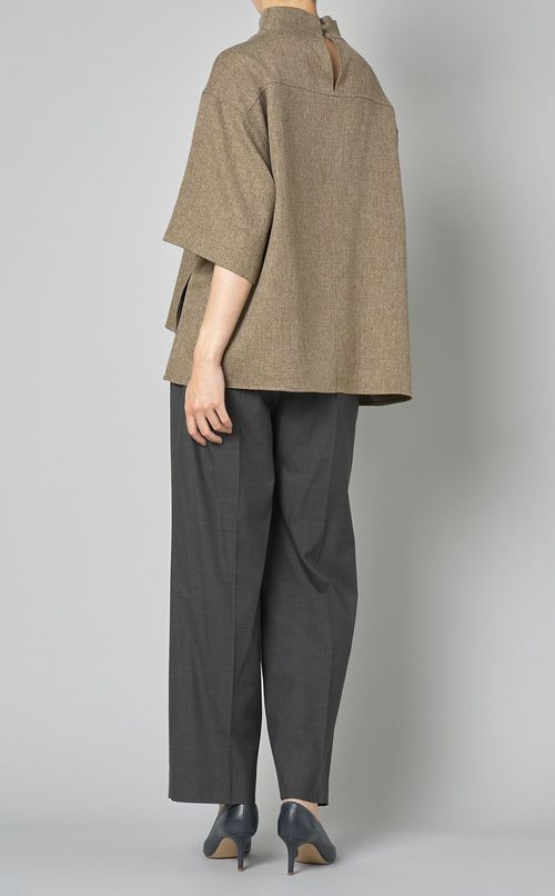 ツイード調オーバーサイズトップス