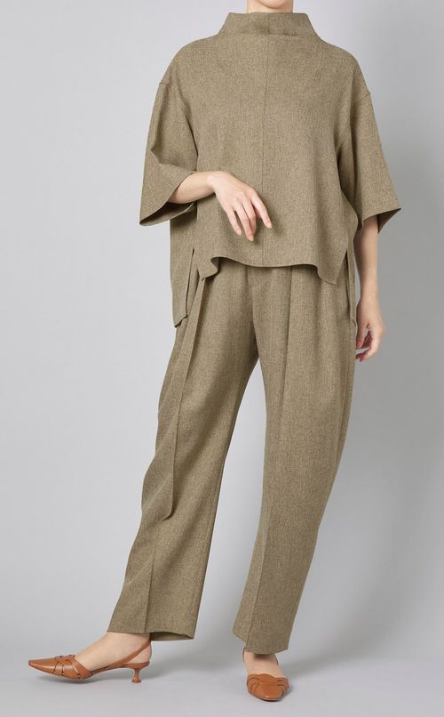 ツイード調オーバーサイズトップス