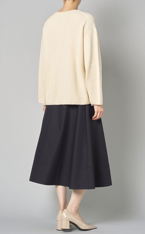 ミドルゲージボクシーニット