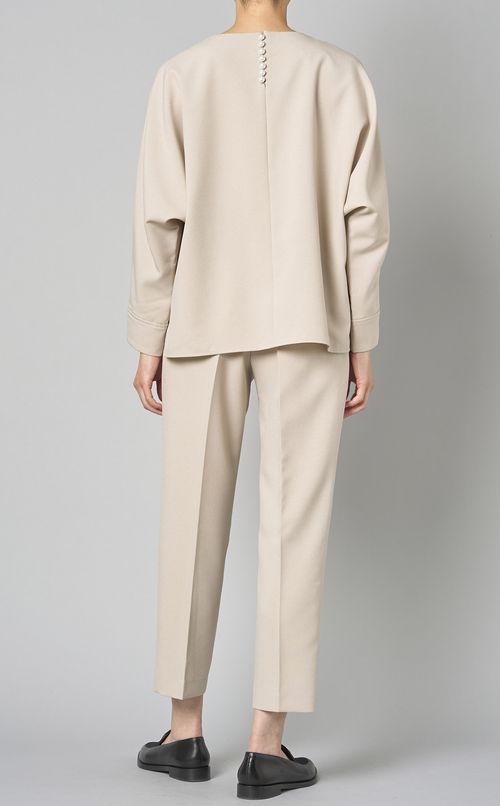 バックパール調ボタンセットアップ