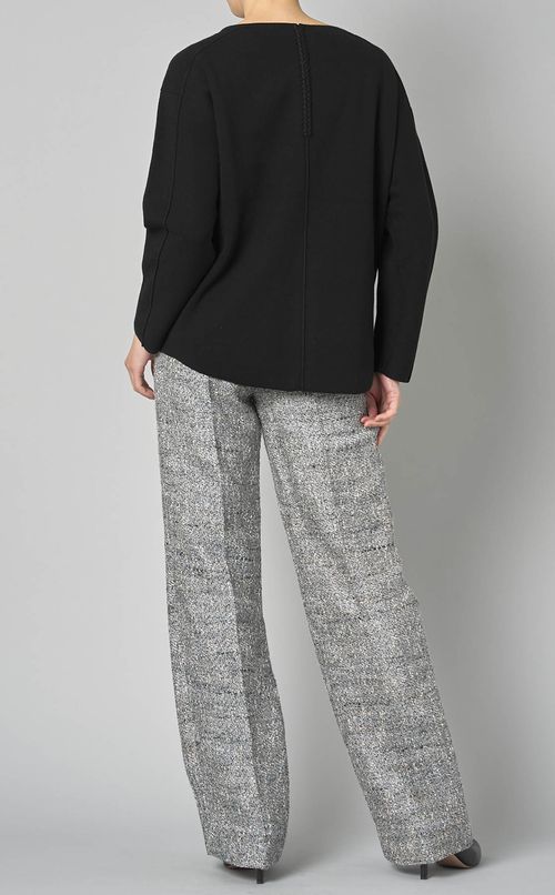 バックステッチニットプルオーバー