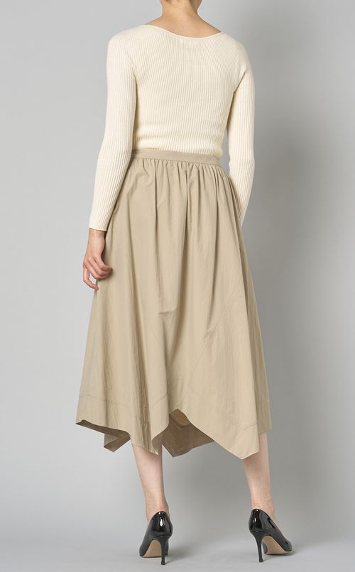 イレギュラーヘムコットンスカート