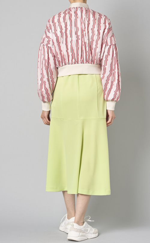 クレイジーリボンプリントブルゾン