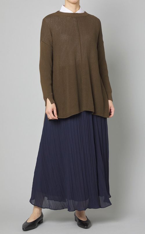 コットンニットプルオーバー