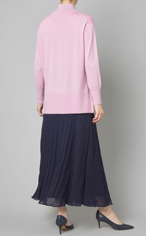 ウールモックネックニットプルオーバー