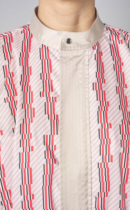 クレイジーリボンプリントブルゾン