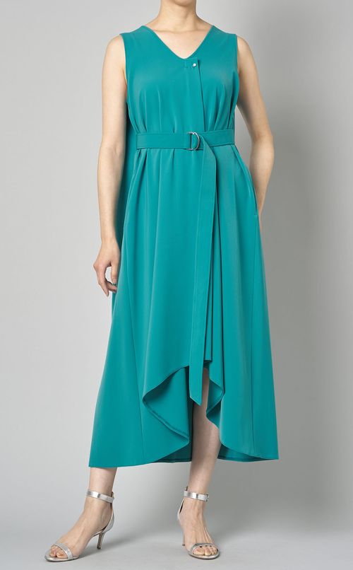 【別注】ノースリーブベルテッドワンピース