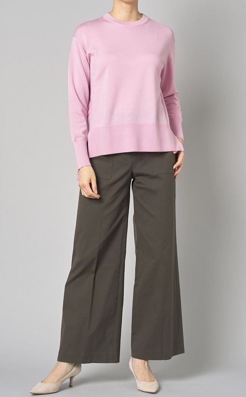 ストレッチキャンバスワイドパンツ