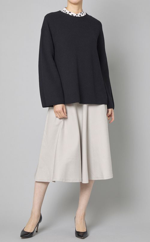 ミドルゲージボクシーニット