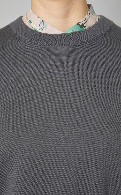 ウールクルーネックニットプルオーバー